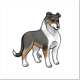 Dog - Smooth Collie - Tri-color Posters and Art